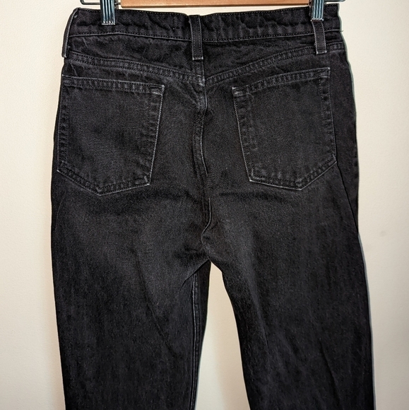 AMERICAN APPAREL Black Cotton High-Rise Raw Edges Jeans Size 27 - Picture 5 of 11